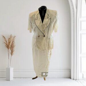 Vintage Sassy Doll Collection Plus Size Skirt Suit Linen SZ 16